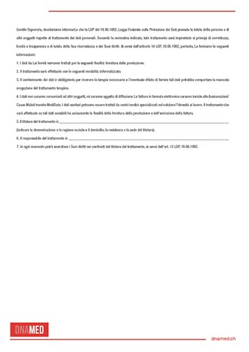 Modulo della privacy